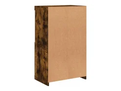 Aparador cómoda cómoda armario mueble organizador cocina salón salón con luces LED 60,5 x 37 x 100 cm marrón 02_0029888