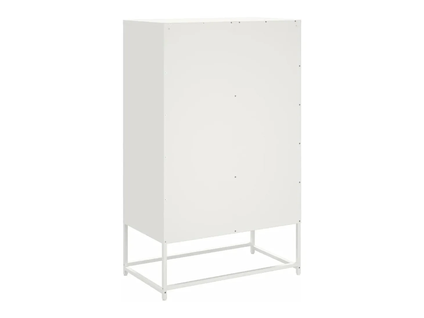 Aparador cómoda cómoda armario mueble organizador cocina salón salón alto 68 x 39 x 111,5 cm acero blanco 02_0032487