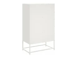 Aparador cómoda cómoda armario mueble organizador cocina salón salón alto 68 x 39 x 111,5 cm acero blanco 02_0032487