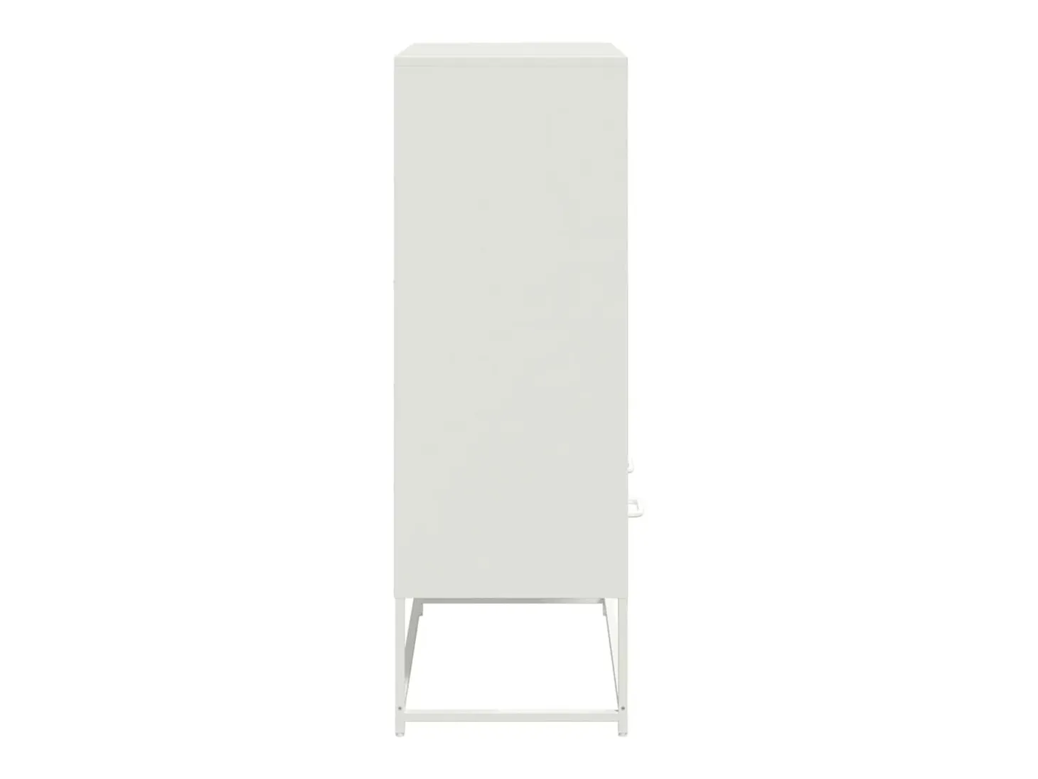 Aparador cómoda cómoda armario mueble organizador cocina salón salón alto 68 x 39 x 111,5 cm acero blanco 02_0032487