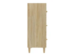 Aparador cómoda cómoda armario mueble organizador cocina salón salón Sonoma 70 x 34 x 90 cm madera contrachapada marrón 02_0031698