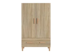 Aparador cómoda cómoda armario mueble organizador cocina salón salón alto Sonoma 70 x 31 x 115 cm madera contrachapada marrón 02_0034200