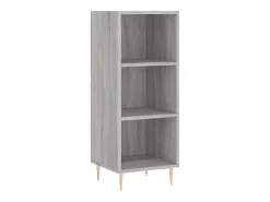 Aparador cómoda cómoda armario mueble organizador cocina salón salón alto Sonoma 34,5 x 34 x 180 cm madera contrachapada gris 02_0035301