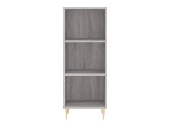 Aparador cómoda cómoda armario mueble organizador cocina salón salón alto Sonoma 34,5 x 34 x 180 cm madera contrachapada gris 02_0035301