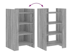Aparador cómoda cómoda armario mueble organizador cocina salón salón Sonoma 45 x 35 x 75 cm madera contrachapada gris 02_0036365