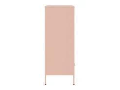 Aparador cómoda cómoda armario mueble organizador cocina salón salón alto 68 x 39 x 101,5 cm acero rosa 02_0035163