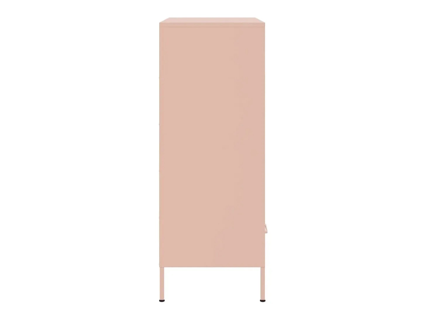 Aparador cómoda cómoda armario mueble organizador cocina salón salón alto 68 x 39 x 101,5 cm acero rosa 02_0035163