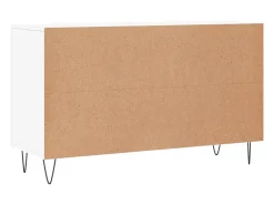 Aparador cómoda cómoda armario mueble organizador cocina salón salón 100 x 36 x 60 cm madera contrachapada blanco 02_0030166