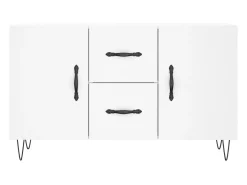 Aparador cómoda cómoda armario mueble organizador cocina salón salón 100 x 36 x 60 cm madera contrachapada blanco 02_0030166