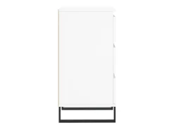 Aparador cómoda cómoda armario mueble organizador cocina salón salón 40 x 35 x 70 cm madera contrachapada blanca 02_0030297