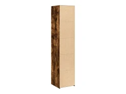 Aparador cómoda cómoda armario mueble organizador cocina salón salón alto 40 x 41 x 185 cm madera contrachapada marrón 02_0033355
