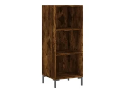 Aparador cómoda cómoda armario mueble organizador cocina salón salón alto 34,5 x 34 x 180 cm madera contrachapada marrón 02_0033286
