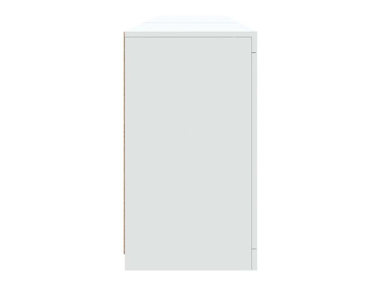 Aparador cómoda cómoda armario mueble organizador cocina salón salón con luces LED 162 x 37 x 67 cm blanco 02_0029833