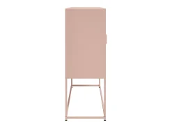 Aparador cómoda cómoda armario mueble organizador cocina salón salón alto 100,5 x 39 x 107 cm acero rosa 02_0035153