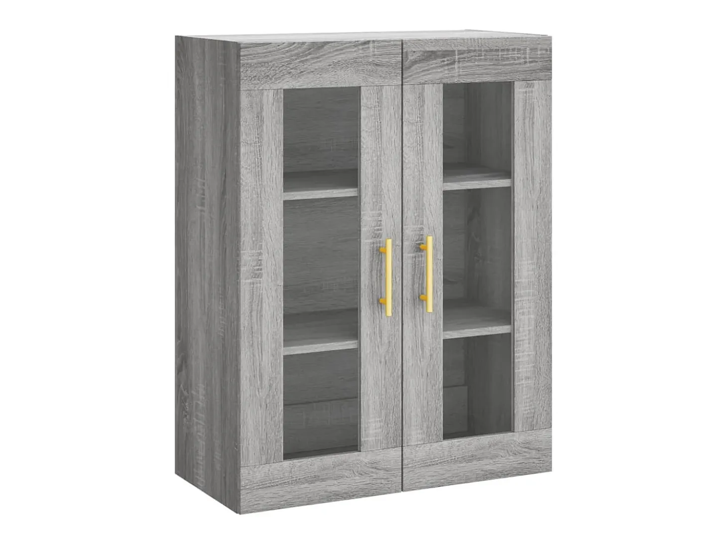 Aparador cómoda cómoda armario mueble organizador cocina salón salón alto Sonoma 69,5 x 34 x 180 cm madera contrachapada gris 02_0035612