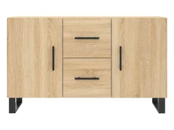 Aparador cómoda cómoda armario mueble organizador cocina salón salón Sonoma 100 x 36 x 60 cm madera contrachapada marrón 02_0031470