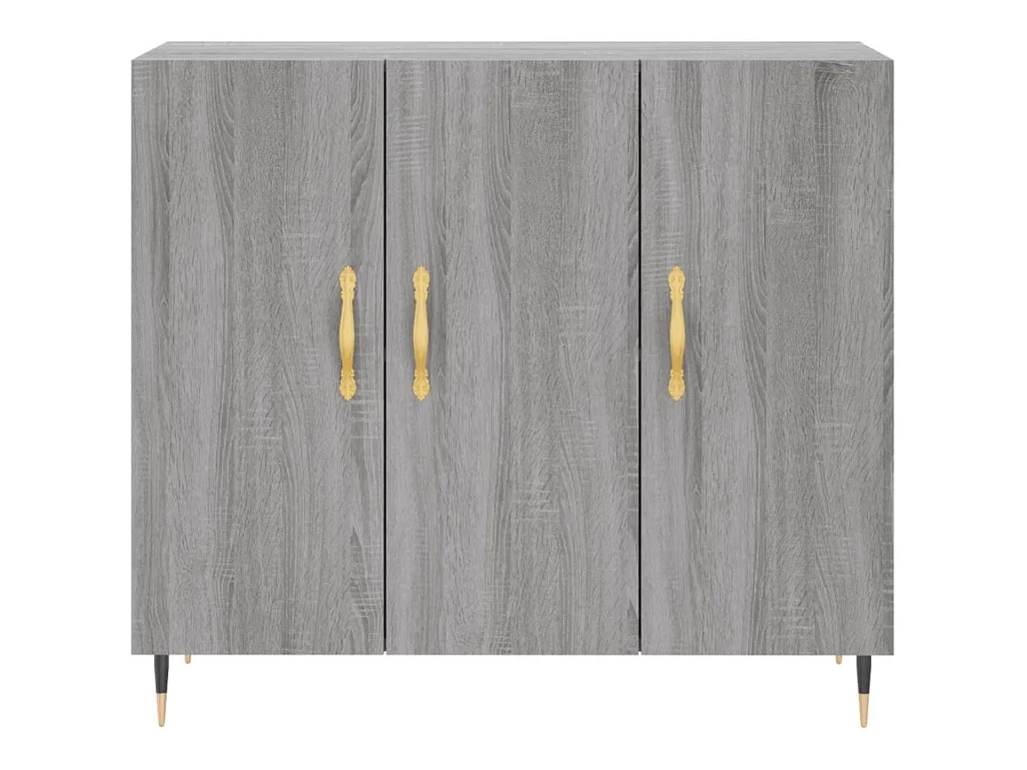 Aparador cómoda cómoda armario mueble organizador cocina salón salón Sonoma 90 x 34 x 80 cm madera contrachapada gris 02_0036547