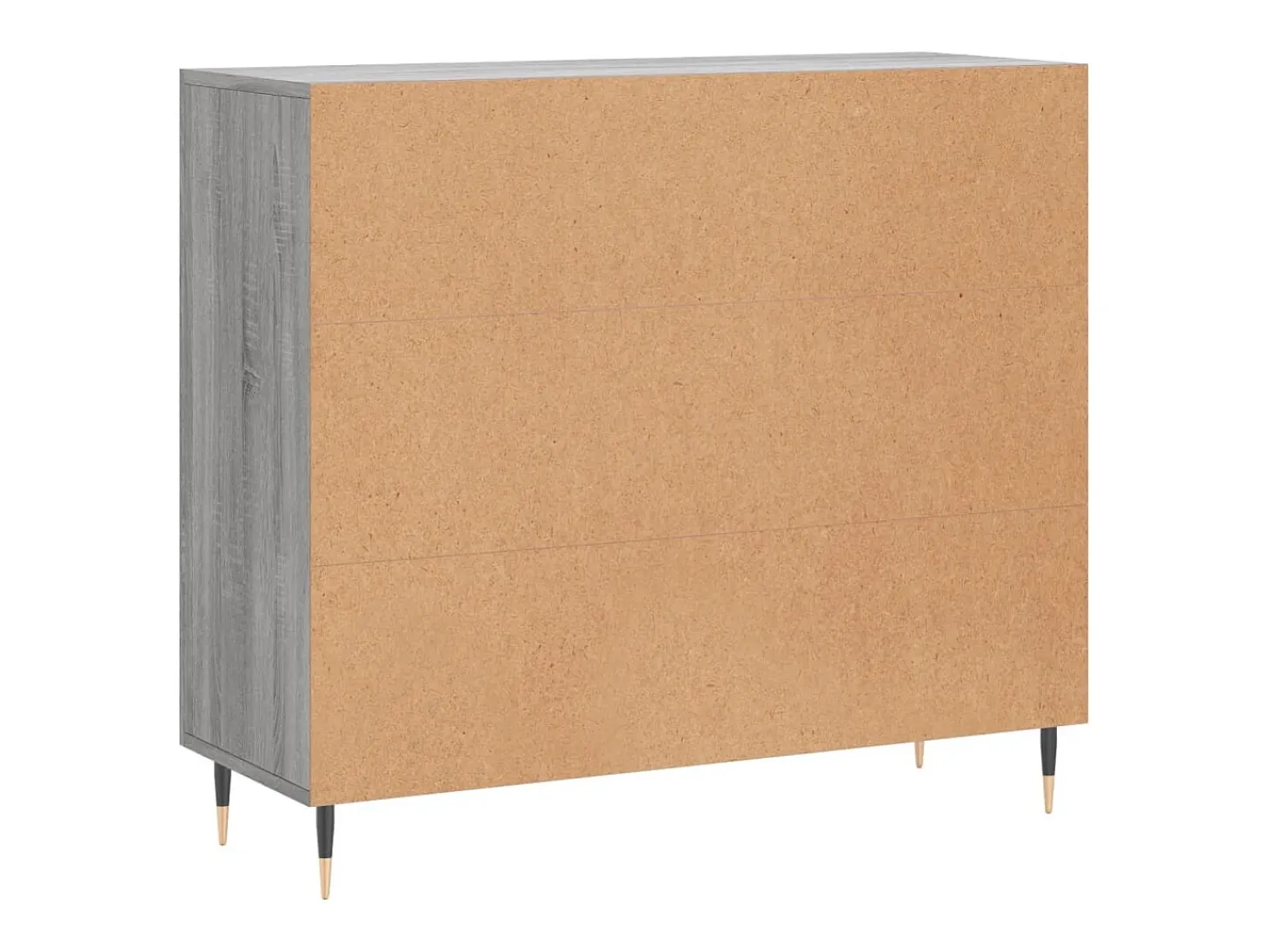 Aparador cómoda cómoda armario mueble organizador cocina salón salón Sonoma 90 x 34 x 80 cm madera contrachapada gris 02_0036547