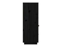 Aparador cómoda cómoda armario mueble organizador cocina salón salón alto 67 x 40 x 108,5 cm madera maciza de pino negro 02_0034955
