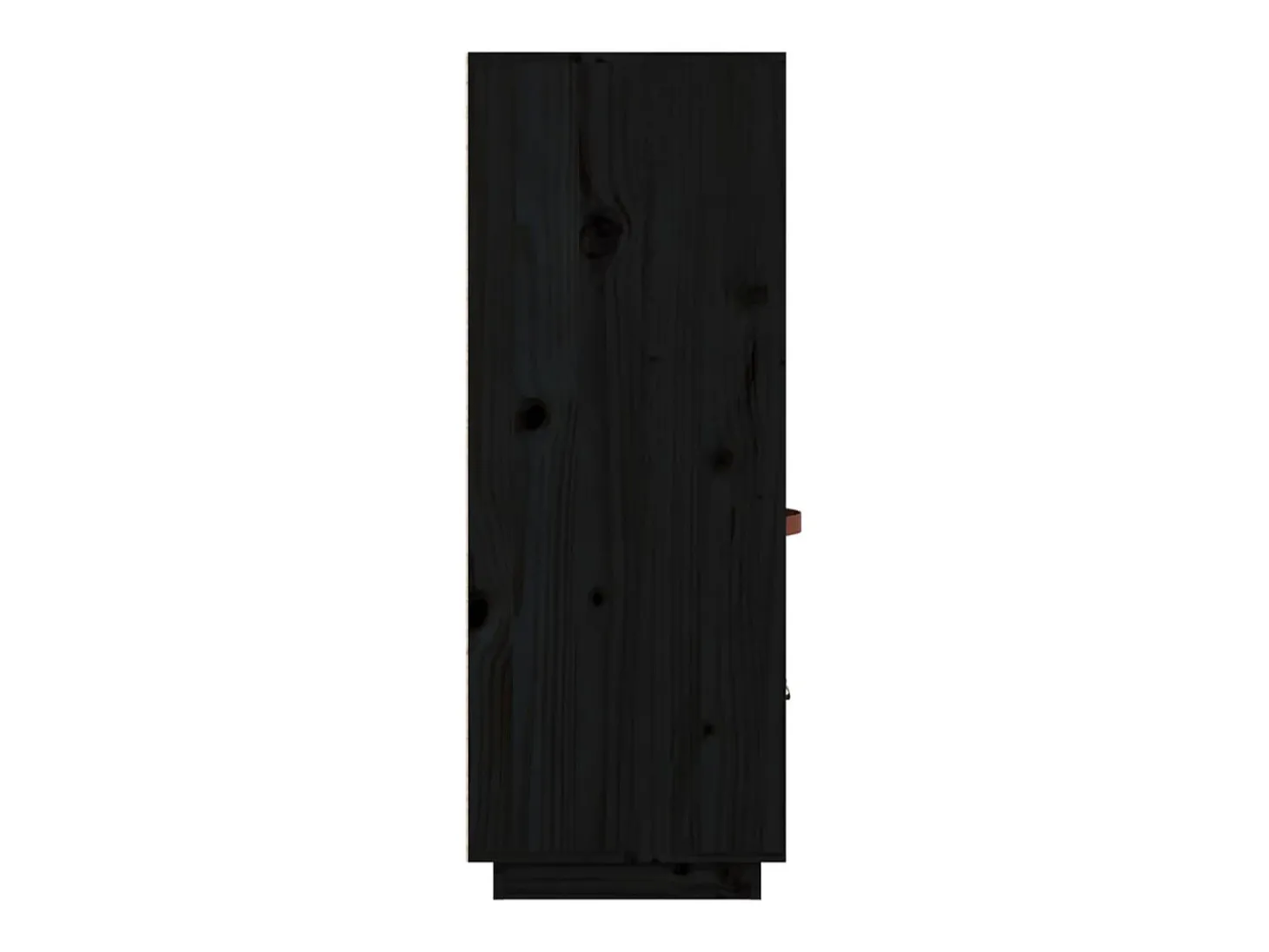 Aparador cómoda cómoda armario mueble organizador cocina salón salón alto 67 x 40 x 108,5 cm madera maciza de pino negro 02_0034955