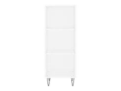 Aparador cómoda cómoda armario mueble organizador cocina salón salón 34,5 x 32,5 x 90 cm madera contrachapada blanco 02_0030237