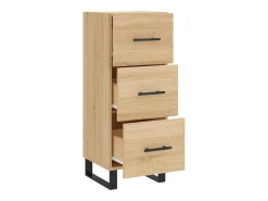 Aparador cómoda cómoda armario mueble organizador cocina salón salón Sonoma 34,5 x 34 x 90 cm madera contrachapada marrón 02_0031531