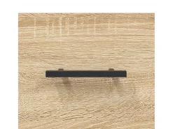 Aparador cómoda cómoda armario mueble organizador cocina salón salón Sonoma 34,5 x 34 x 90 cm madera contrachapada marrón 02_0031531