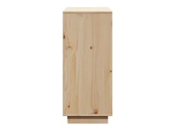 Aparador cómoda cómoda armario mueble organizador cocina salón salón 110,5 x 35 x 80 cm madera maciza de pino marrón 02_0029507