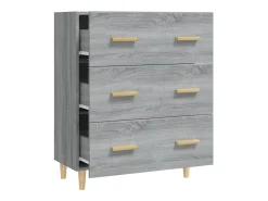 Aparador cómoda cómoda armario unidad de almacenamiento organizador cocina salón salonsonoma 70 x 34 x 90 cm madera contrachapada gris 02_0036510