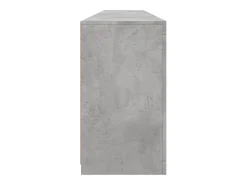 Aparador cómoda cómoda armario mueble organizador cocina salón salón con luces LED 202 x 37 x 67 cm gris 02_0029991