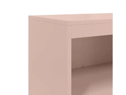 Aparador cómoda cómoda armario mueble organizador cocina salón salón alto 68,5 x 38,5 x 123,5 cm acero rosa 02_0035161