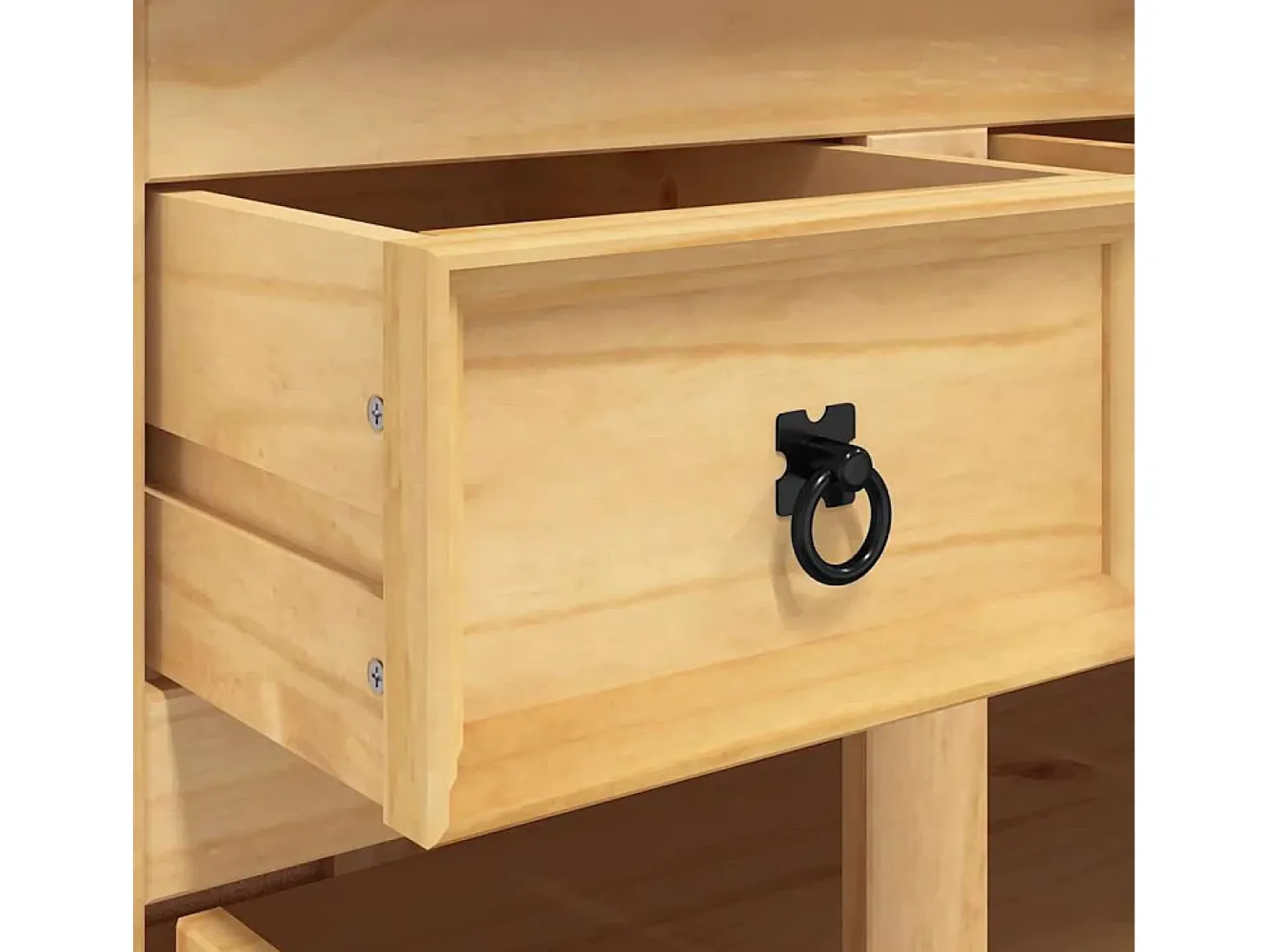 Aparador cómoda cómoda armario mueble organizador cocina salón Corona 112 x 43 x 78 cm madera maciza pino mexicano marrón 02_0031749