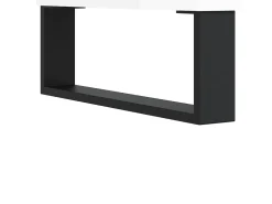 Aparador cómoda cómoda armario mueble organizador cocina salón brillante 34,5 x 32,5 x 90 cm madera contrachapada blanco 02_0030585