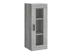 Aparador cómoda cómoda armario mueble organizador cocina salón salón alto Sonoma 34,5 x 34 x 180 cm madera contrachapada gris 02_0035218