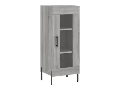 Aparador cómoda cómoda armario mueble organizador cocina salón salón alto Sonoma 34,5 x 34 x 180 cm madera contrachapada gris 02_0035218