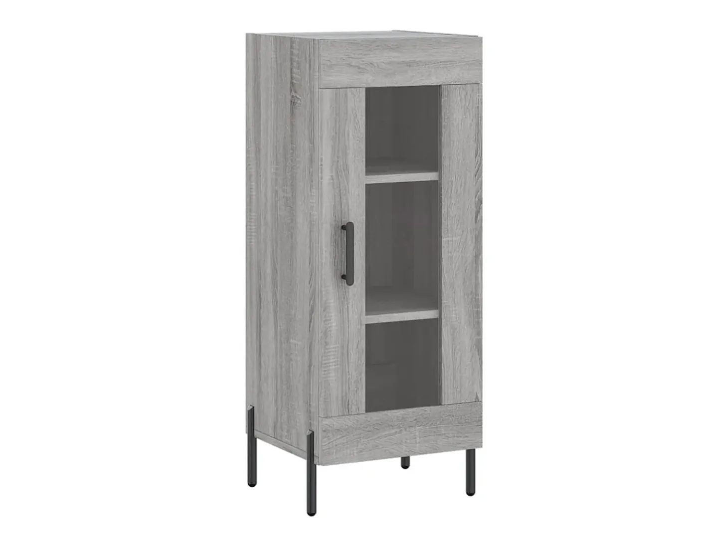 Aparador cómoda cómoda armario mueble organizador cocina salón salón alto Sonoma 34,5 x 34 x 180 cm madera contrachapada gris 02_0035218