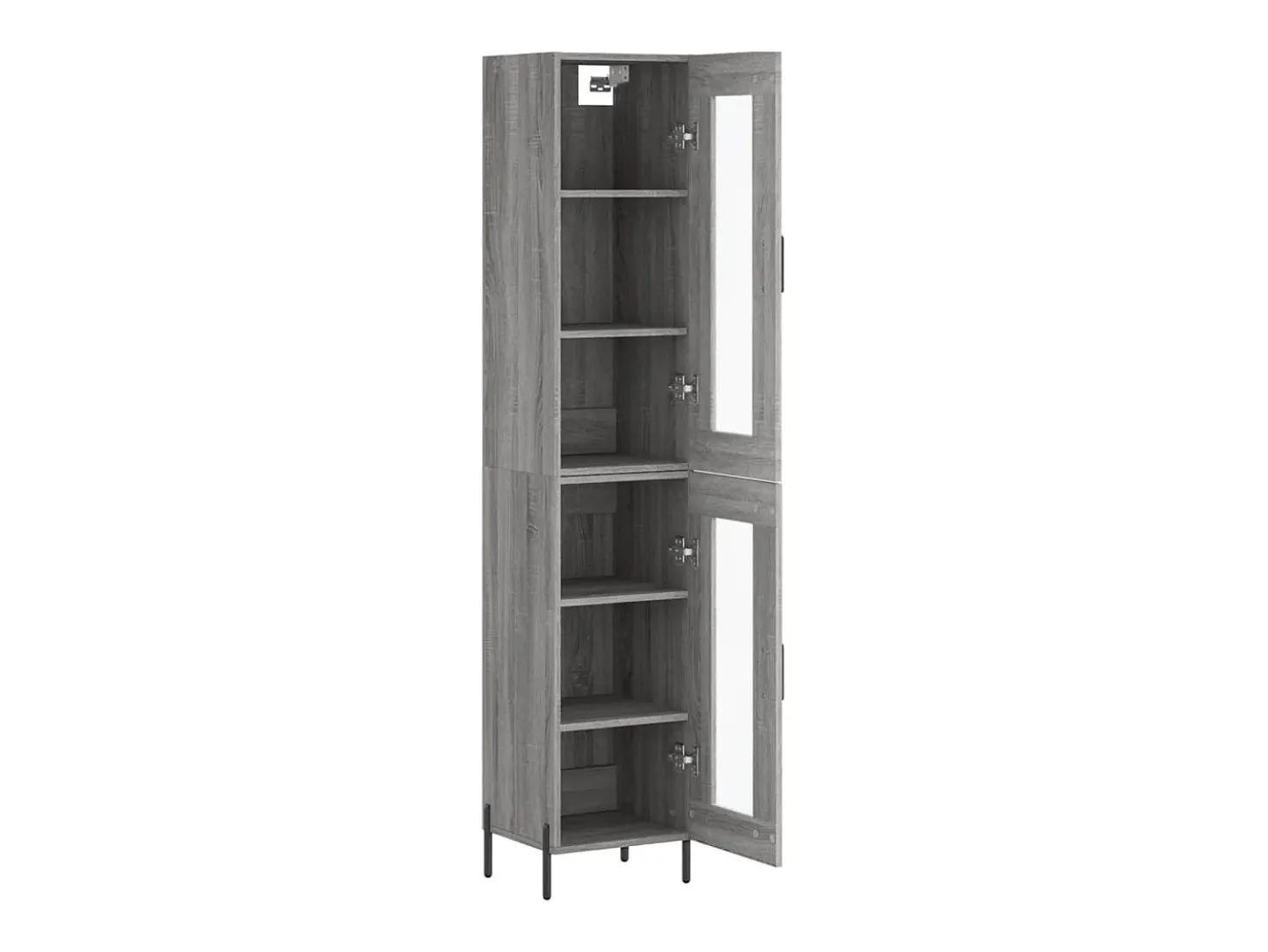 Aparador cómoda cómoda armario mueble organizador cocina salón salón alto Sonoma 34,5 x 34 x 180 cm madera contrachapada gris 02_0035218