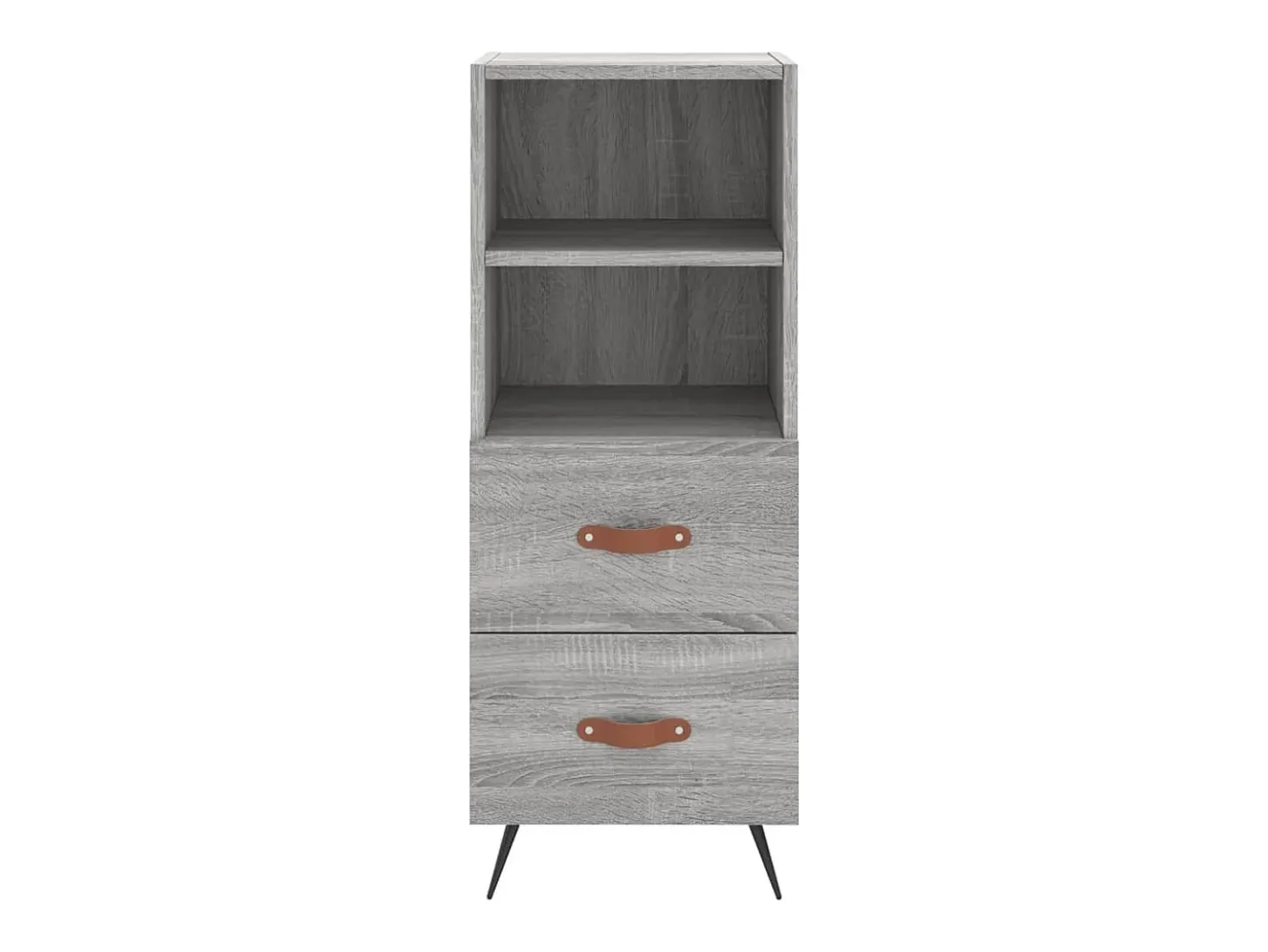 Aparador cómoda cómoda armario mueble organizador cocina salón salón Sonoma 34,5 x 34 x 90 cm madera contrachapada gris 02_0036343