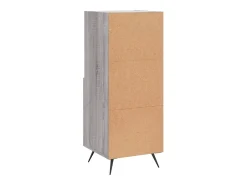 Aparador cómoda cómoda armario mueble organizador cocina salón salón Sonoma 34,5 x 34 x 90 cm madera contrachapada gris 02_0036343
