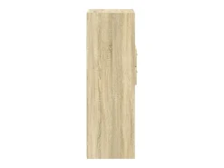 Aparador cómoda cómoda armario mueble organizador cocina salón salón alto Sonoma 45 x 42,5 x 124 cm madera contrachapada marrón 02_0034065
