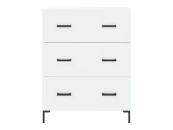 Aparador cómoda cómoda armario mueble organizador cocina salón salón alto 69,5 x 34 x 180 cm madera contrachapada blanco 02_0032567