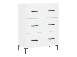 Aparador cómoda cómoda armario mueble organizador cocina salón salón alto 69,5 x 34 x 180 cm madera contrachapada blanco 02_0032567