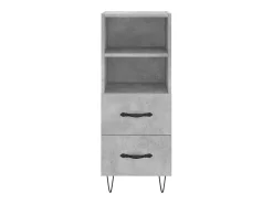 Aparador cómoda cómoda armario mueble organizador cocina salón salón 34,5 x 34 x 90 cm madera contrachapada gris 02_0031880