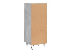 Aparador cómoda cómoda armario mueble organizador cocina salón salón 34,5 x 34 x 90 cm madera contrachapada gris 02_0031880