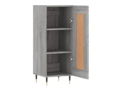 Aparador cómoda cómoda armario mueble organizador cocina salón salón Sonoma 34,5 x 34 x 90 cm madera contrachapada gris 02_0036335