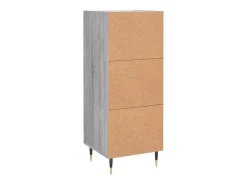 Aparador cómoda cómoda armario mueble organizador cocina salón salón Sonoma 34,5 x 34 x 90 cm madera contrachapada gris 02_0036335