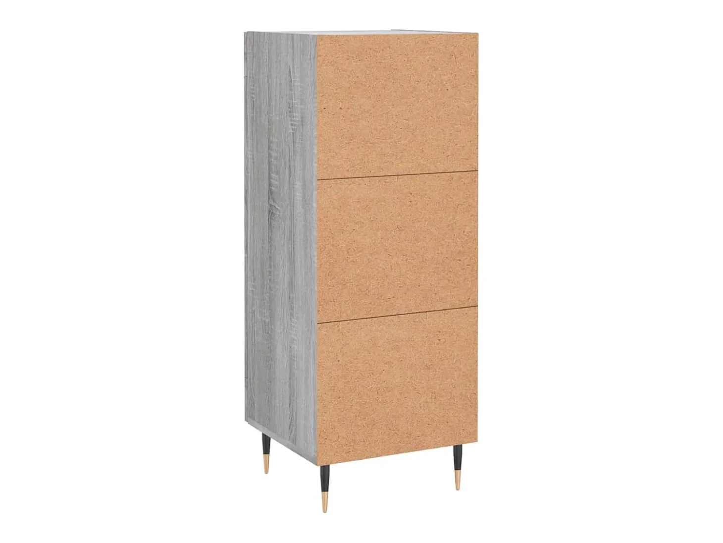 Aparador cómoda cómoda armario mueble organizador cocina salón salón Sonoma 34,5 x 34 x 90 cm madera contrachapada gris 02_0036335