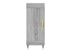 Aparador cómoda cómoda armario mueble organizador cocina salón salón Sonoma 34,5 x 34 x 90 cm madera contrachapada gris 02_0036335