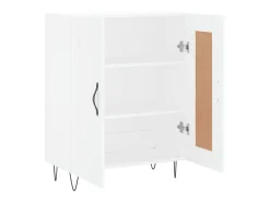 Aparador cómoda cómoda armario mueble organizador cocina salón salón 69,5 x 34 x 90 cm madera contrachapada blanco 02_0030474