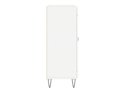 Aparador cómoda cómoda armario mueble organizador cocina salón salón 69,5 x 34 x 90 cm madera contrachapada blanco 02_0030474